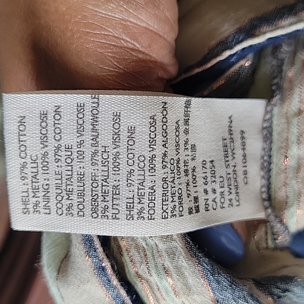 Pre-Loved Free People Harem Lurex Jumpsuit - Picture 8 of 13